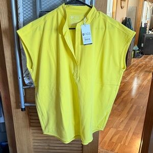 Figs Women's Bright Yellow Blouse